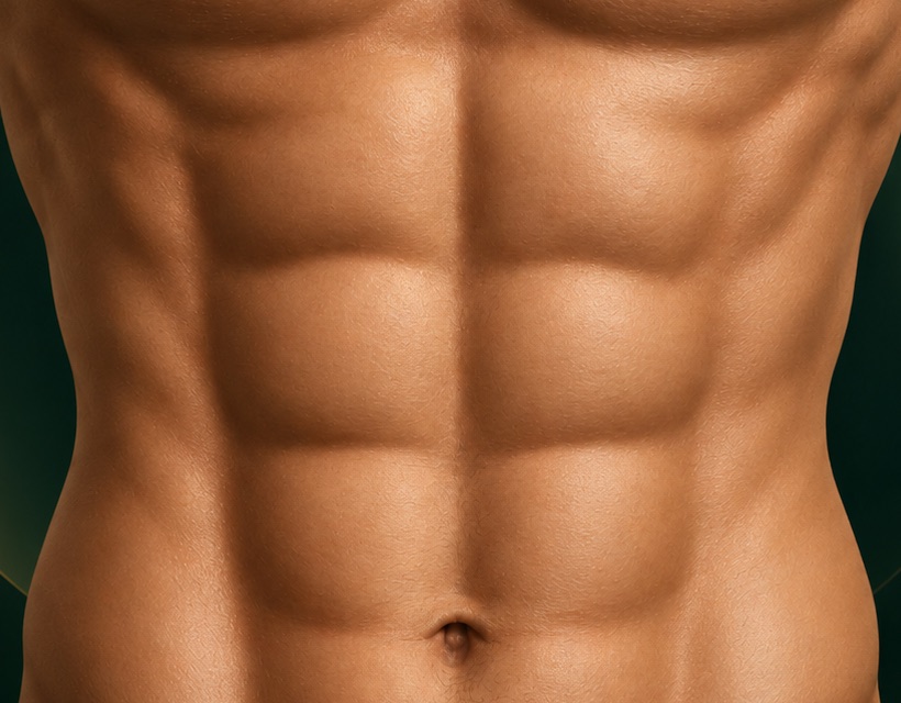 Close-up of six-segment abdominal definition — 6-Pack Abs Surgery